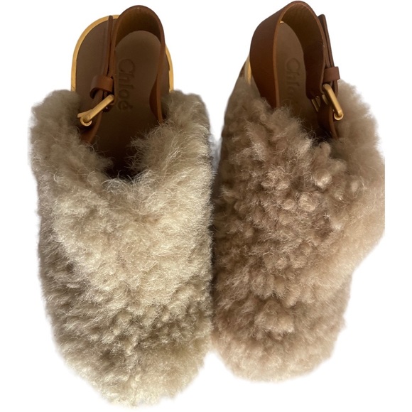 Chloe Wedge Beige Sandals - Picture 3 of 11